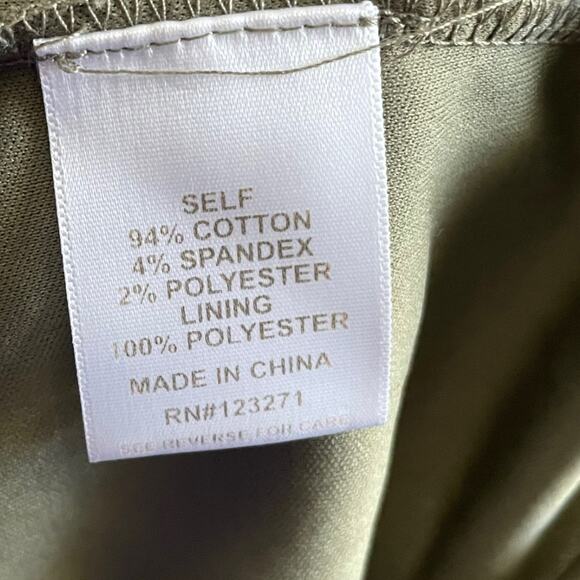 3/$15 Women's Riley and James Olive Green Long Sleeve Fall Bodycon Fit Dress - Picture 7 of 8